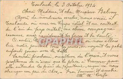 Toulouse — Rue Alsace-Lorraine i plac Kapitolu — LL. — n° 204 — Rewers