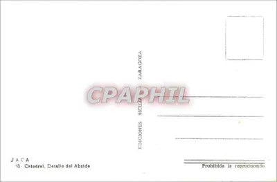 Jaca — Detalhe da abside da catedral — Edições Zamagnza — Verso
