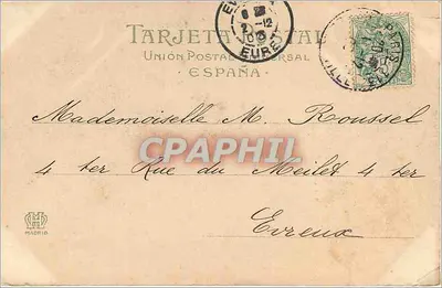 Málaga — widok z Campos Elíseos — Hauser y Menet, Madrid, n° 1441 — Rewers