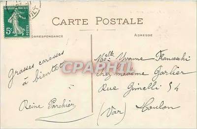CETTE — De Zee in Woede — Editie A. — Achterkant