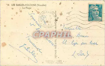 Les Sables-d'Olonne (Vendée) — Plaża — Wydawnictwo Gaby — Rewers