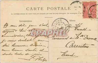 Bayeux — Conjunto da Catedral, vista do Bispo — Editor R. D. — Verso