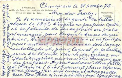 Wąwóz Sancy w okolicach Mt-Dore — Champceix — wydawca Prawdziwy Fotograf — Rewers
