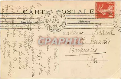Paris – Panorama para o Pont Alexandre III e os Invalides — C.M. n°165 — Verso