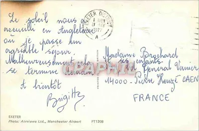 Exeter — widok z powietrza — Airviews Ltd., Manchester Airport, PT1208 — Rewers