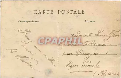 Asnières - L'Avenue de Courbevoie et le Boulevard Saint-Denis — B. F., PARIS — Verso