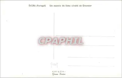 Cour interior do Liceu André de Gouveia — Évora — Edição Gama Freixo — Verso