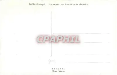 Évora (Portugal) — Vista parcial do Aqueduto de Sertório — Edição Gama Freixo — Verso