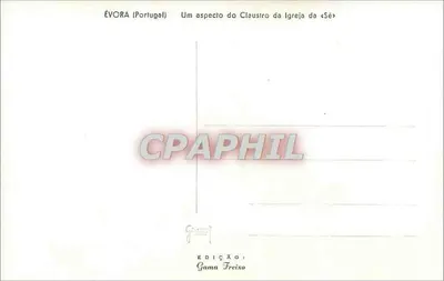 Évora (Portugal) — Widok z klasztoru kościoła Sé — Wydawnictwo Gama Freixo — Rewers