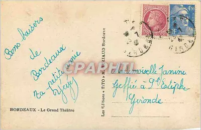 Bordeaux — O Grande Teatro — Tito — Verso