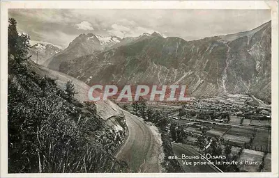 Bourg d'Oisans — Vista tirada da estrada de Huez — editor não identificado, n° 886
