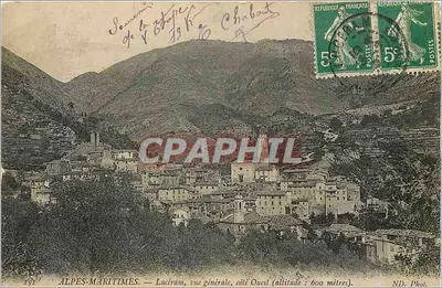 Lucéram — vista geral, lado Oeste (altitude: 600 metros) — ND. Fot.