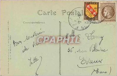 Fécamp — La Bénédictine, Frontowa fasada — ND Phot. — Rewers
