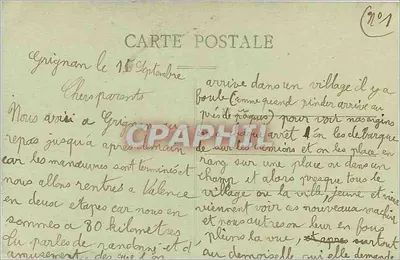 Grignan — Porta do Castelo — Edição Artidique T.L. Berrol & Ane BIX Artidie, n°46 — Verso