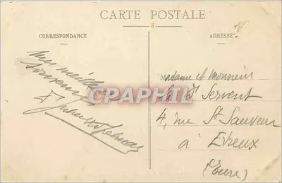 Zamek w ANET (XVI wiek) — Główne wejście — Ch. Foucault, wyd., Dreux — Rewers