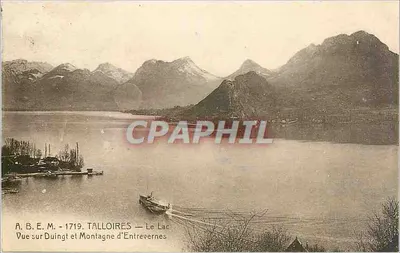 Talloires — O Lago e Montanha de Entrevernes — A. B. E. M. - 1719