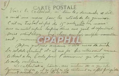 Angers — Katedra św. Maurycja i schody — L. V., fot. — Rewers