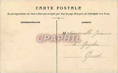 Grenoble — Katedra św. Ludwika i ulica Molière — wydawca nie widoczny — Rewers