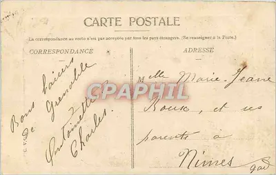 Le Pont de France et le Casque de Néron — Grenoble — éditeur non visible — Verso