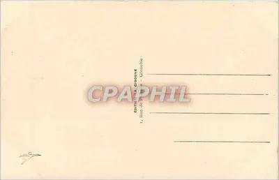 Grenoble — Ogólny widok i teleferyk — Wydawnictwo Cigogne — Rewers