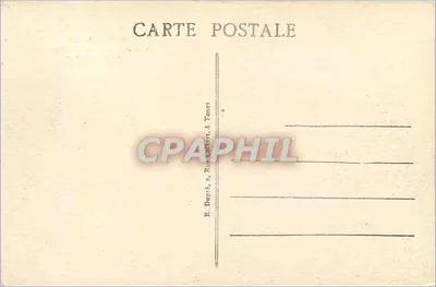 Chinon (Indre-et-Loire) — Castelo (séculos XIII e XV), Porta de Entrada (Leste) — Editor E. Dapré, 2 Rue Colbert, Tours — Verso