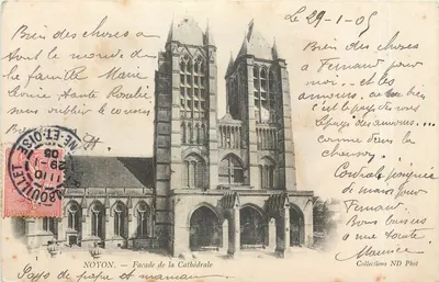 Noyon — Fachada da Catedral — Collections ND Phot