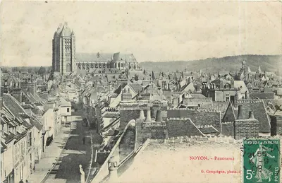 Noyon - Panorama — G. Compiègne, foto. — República Francesa