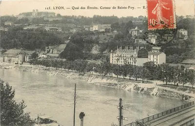 LYON — Quai dos Estreitos. Coteau de Sainte-Foy — E. C.