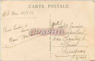 LE MONT-DORÉ - Spadzista Roche - J. Gouttefongeas, wyd. — Rewers