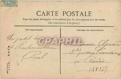 Fontainebleau — Sala dos Petes — L.V.A.C. n°19 — Verso