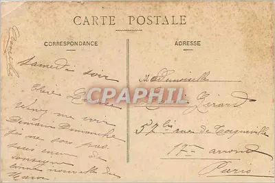 Aix-les-Bains — Vista Geral, a Igreja e o Lago do Bourget — Editor não visível, n° 36 — Verso