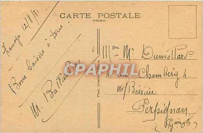 Vintage Postcard Tramayes La Touriere les Seyves — Back
