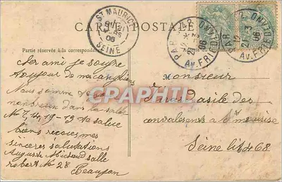 Paris — Igreja de São Gervásio — C. P. A. n°84 — Verso