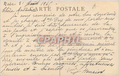 Most GORDON nad Rhońskim — P. Perrin, drukarnia Art. Avenières — Rewers