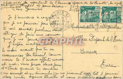 PARIS — LE MARCHÉ AUX FLEURS — Wydawca: 'Paris' (seria nie widoczna) — Rewers