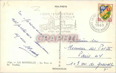 La Rochelle — O Porto e os Yachts — Bromocolor — Verso