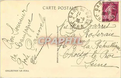 Morez — Os Viadutos e a Grande Roche — BRAU & Cie, 5150 — Verso