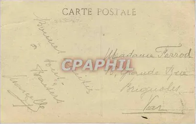 Marselha — Anteporte e Instituto Pasteur — L.R. — Verso