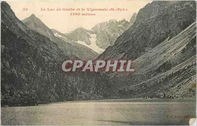 Lago de Gaube e o Vignemale (Alpes-Pirineus) — 3298 metros — H. E. Fabis, n°53