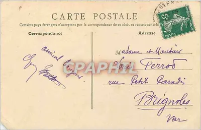 Lago de Gaube e o Vignemale (Alpes-Pirineus) — 3298 metros — H. E. Fabis, n°53 — Verso
