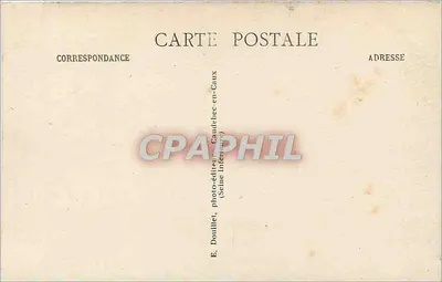 Caudebec-en-Caux (S.-Inf.) — Portal da direita da igreja Notre-Dame, construído no século XIII — E. Douillet, editor de fotos — Verso