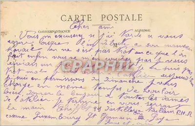 Saint-Germain-en-Laye — Zamek (XVI wiek) — Façada Południowo-Zachodnia i Plac Maurice-Berteaux — L'Abeille - Annemasse — Rewers