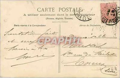 Dreux — Invoer van het Oude Kasteel — Ch. Foucault, uitgever, Dreux — Achterkant