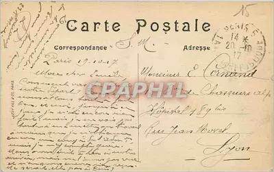 Paris — La Statue de la République — n°110 — Verso