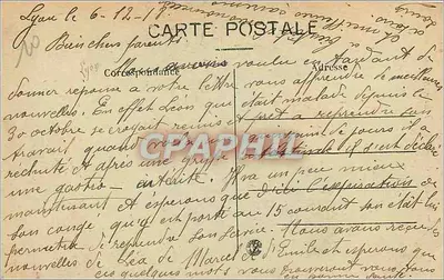 LYON — Pomnik Carnota — Plac Republiki — L. B. n° 47 — Rewers