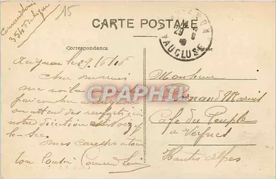 Avignon — Najświętsza Niepokalana Panna i Pałac Papieski — Zbiór S. F. - Reprodukcja zabroniona — Rewers