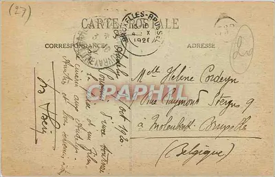 Les Andelys (Eure) - Château-Gaillard visto do Port-Morin — Fot. Ed. Laverge, Vernon — Verso