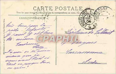 Castelo de Ognon, lado do Parque — Senlis — Vignon filho, editor, Senlis — Verso