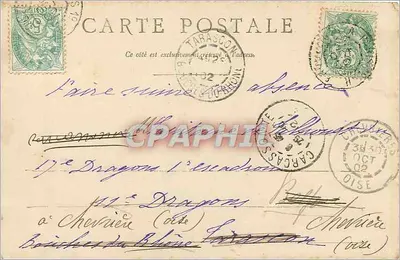 Verberie (Oise) — Igreja de Rhuis — editor Raoul Lebrun, n°4 — Verso