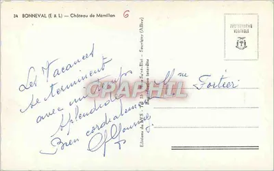 Bonneval (E & L) — Kasteel van Mémillon — Éditions duAYS - Saint-Flori — Achterkant